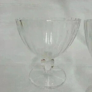 Pair-Fluted Pedestal Coupes/Bowls